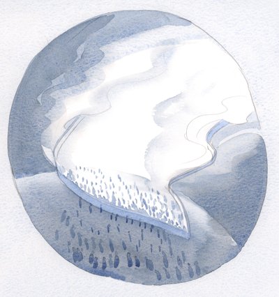 Varhelst en själ ger upp sitt liv för Guds verk och ära, berör Guds rike denna jord, och Gud regerar verkligen., 2001 (w/c på papper) av Elizabeth Wang