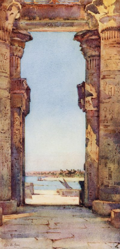 Det stora templet, Kom Ombo (färgfoton) av Ella Du Cane