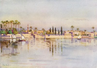 Ön Roda, Kairo (färg litho) av Ella Du Cane