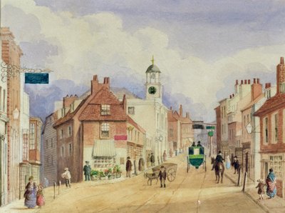Croydon High Street, ca 1850-55 av Ellen Keen