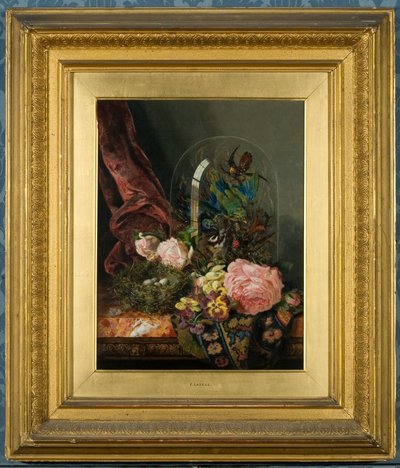 Rosor och stilleben (olja på duk) av Ellen Ladell