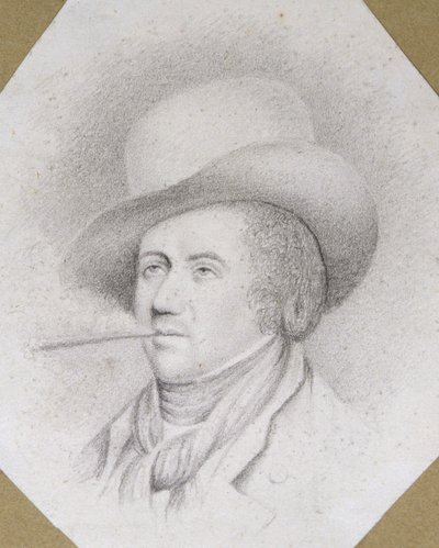 Porträtt av Duc de Liancourt (1747-1827) efter en målning av James Sharples (ca 1751-1811) (penna på papper) av Ellen Sharples