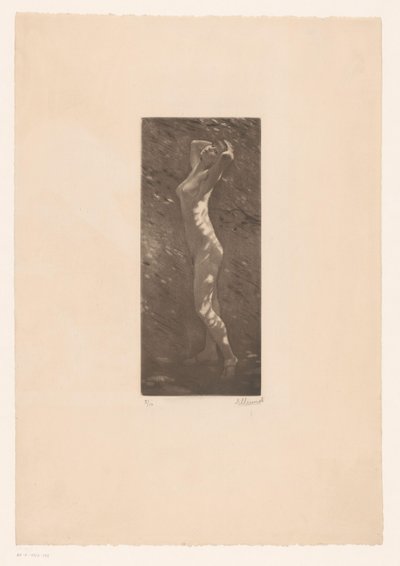 Naken kvinna i solljuset av Ellinnot (signed by artist)