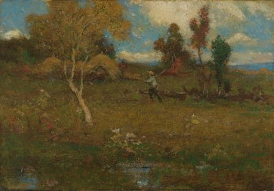 Tillbaka från gården, ca. 1915-1920. av Elliott Daingerfield