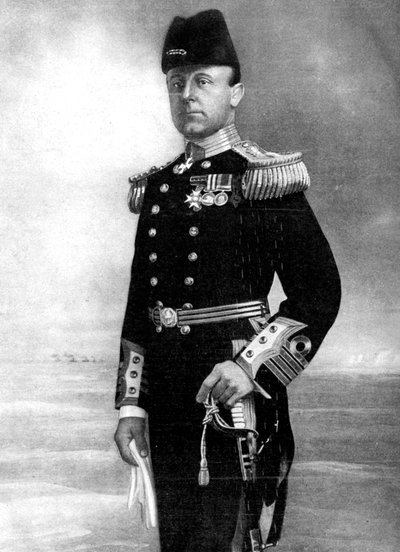 Amiral Sir John Rushworth Jellicoe, överbefälhavare, första världskriget, 1914 av Elliott and Fry