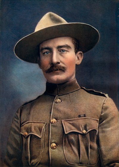 Överste Baden-Powell, generallöjtnant i den brittiska armén, 1902. av Elliott and Fry