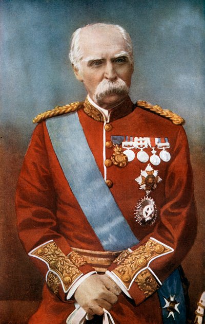 Fältmarskalk Sir Donald Martin Stewart, brittisk soldat, c1900 1902. av Elliott and Fry