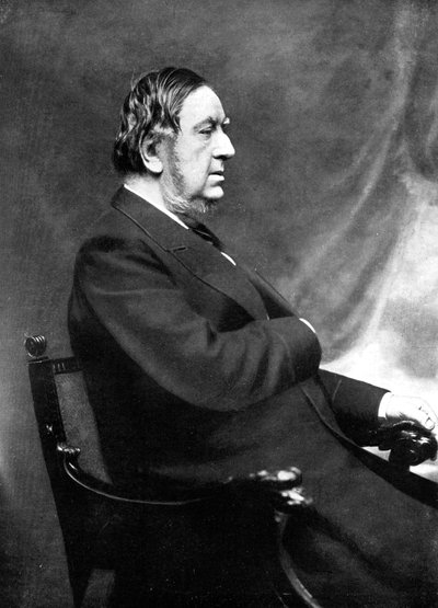 Sir William Vernon Harcourt, brittisk liberal statsman, 1800-talet. av Elliott and Fry