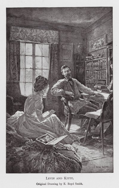 Illustration till Anna Karenina av Leo Tolstoj (litografi) av Elmer Boyd Smith