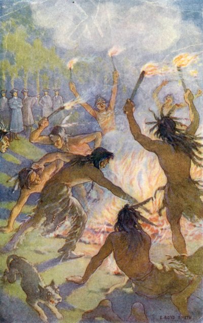 På kvällen, när de hör ett stort oväsen bland dem, går kommissarierna ut för att se vad som var fallet av Elmer Boyd Smith