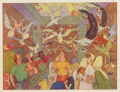 Noaks ark: Duvans återkomst (färglitografi) av Elmer Boyd Smith