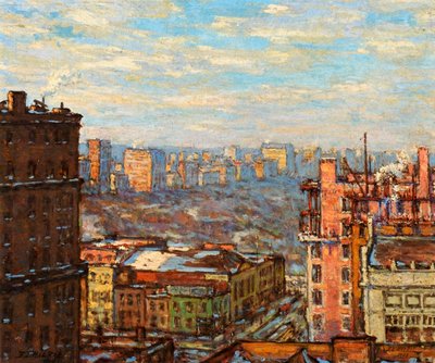 Central Park från Carnegie Hall av Elmer Livingston MacRae