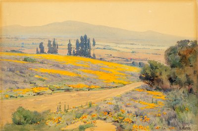 California Spring Landscape, ca. 1920. av Elmer Wachtel