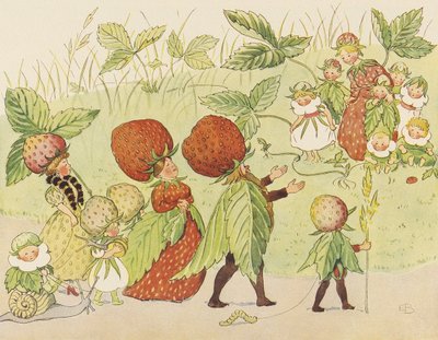 Lasse Liten I Trädgården - Jordgubbsfamiljen av Elsa Beskow