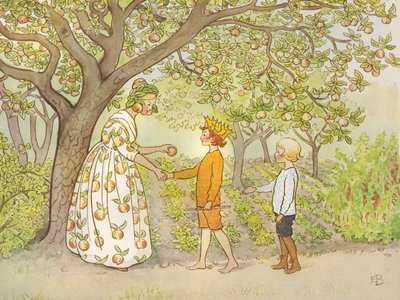 Lasse Liten I Trädgården 1923 00 av Elsa Beskow