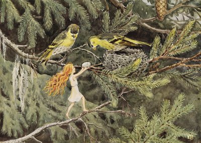Solägget (1932) Fåglarna av Elsa Beskow