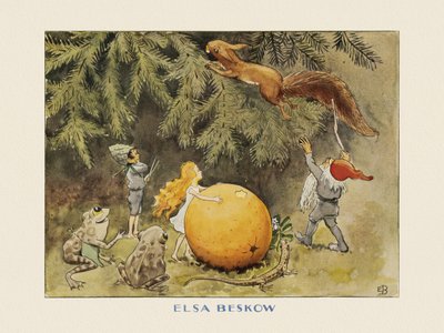 Solägget  Ekorren av Elsa Beskow