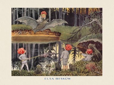 Tomtebobarnen - Fladdermusen Boarder av Elsa Beskow