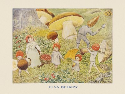 Tomtebobarnen Mushroom Kids av Elsa Beskow