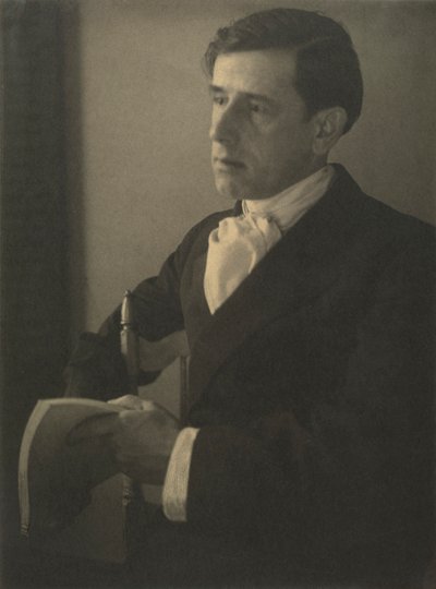 Porträtt av Clarence H. White 1871-1925, ca. 1898. av Ema Spencer