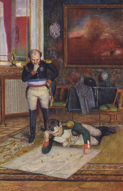 Napoleon Bonaparte (färg litho) av Emanuel Bachrach Baree