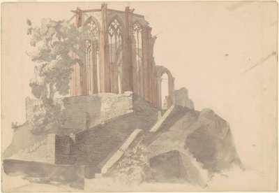 Katedralruinerna, Bacharach av Emanuel Gottlieb Leutze