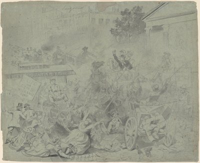 New York – Street Scene av Emanuel Gottlieb Leutze