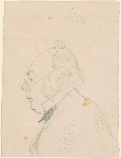 Profil av en man av Emanuel Gottlieb Leutze