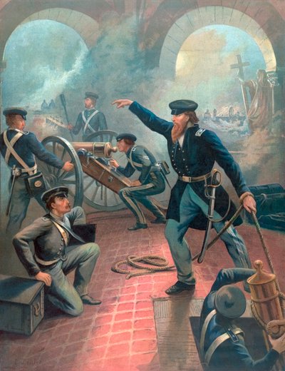 Ulysses S. Grant i det mexikansk-amerikanska kriget av Emanuel Gottlieb Leutze