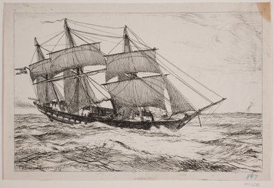 En marin skonare av Emanuel Larsen