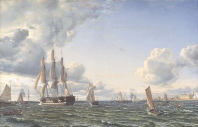 Linern "Valdemar" korsar Öresund för en fräsch braxen vindsurfing av Emanuel Larsen