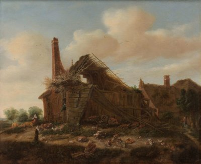Bondgård i ruiner av Emanuel Murant