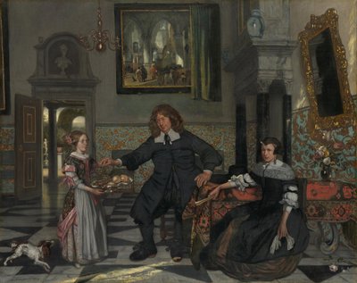Familjeporträtt av Emanuel de Witte