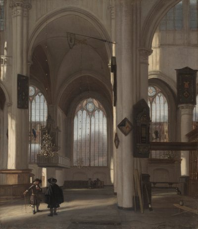Interiör av en kyrka av Emanuel de Witte