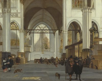 Interiör av den gamla kyrkan, Amsterdam, 1659 av Emanuel de Witte