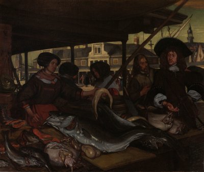 Nieuwe Vismarkt (ny fiskmarknad) i Amsterdam av Emanuel de Witte