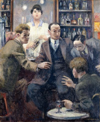 Diskussion i en bar av Emil Cardinaux