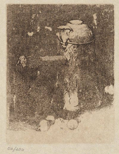 Stilleben med koppar och lök av Emil Carlsen