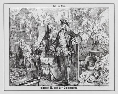 Augustus II, kurfurste av Sachsen och kung av Polen, och byggandet av Zwingerpalatset av Emil Eugen Sachsse