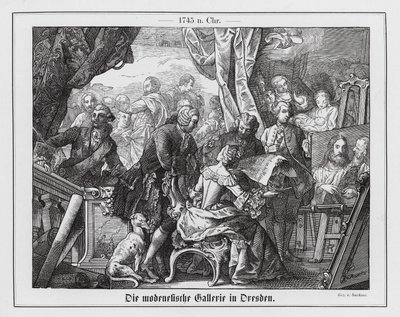 Det fashionabla galleriet i Dresden av Emil Eugen Sachsse