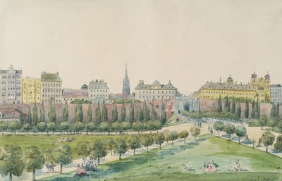 Stubenbastei och Stubentor i Wien av Emil Hütter