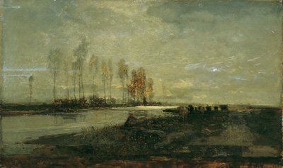 På Thaya nära Lundenburg II av Emil Jakob Schindler