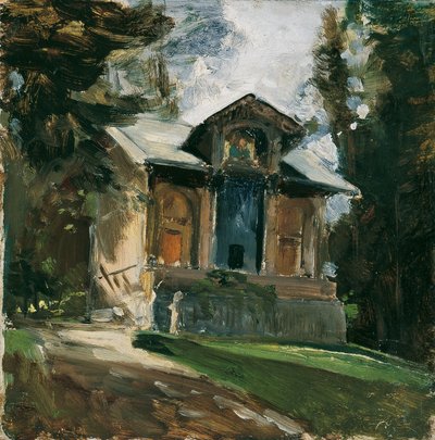 Målaren Heinrich von Angelis ateljé i Reichenau av Emil Jakob Schindler