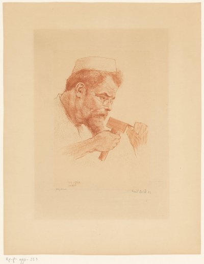Porträtt av Max Klinger av Emil Orlik