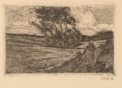Åskväder (liten) av Emil Orlik
