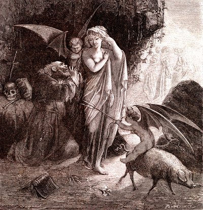 En helig man. 1866 (gravyr) av Emile Antoine Bayard