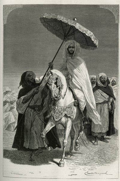 Sultan Hassan I av Marocko av Emile Antoine Bayard