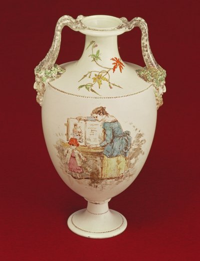 Wedgwood vas, sent 1800-tal av Emile Aubert Lessore
