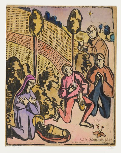 Herdarnas tillbedjan av Emile Bernard