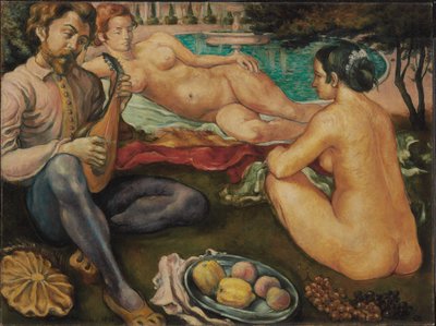 Kärlekens domstol, 1890 av Emile Bernard